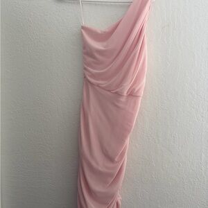 Love By Design Soft Pink One-Shoulder Dress